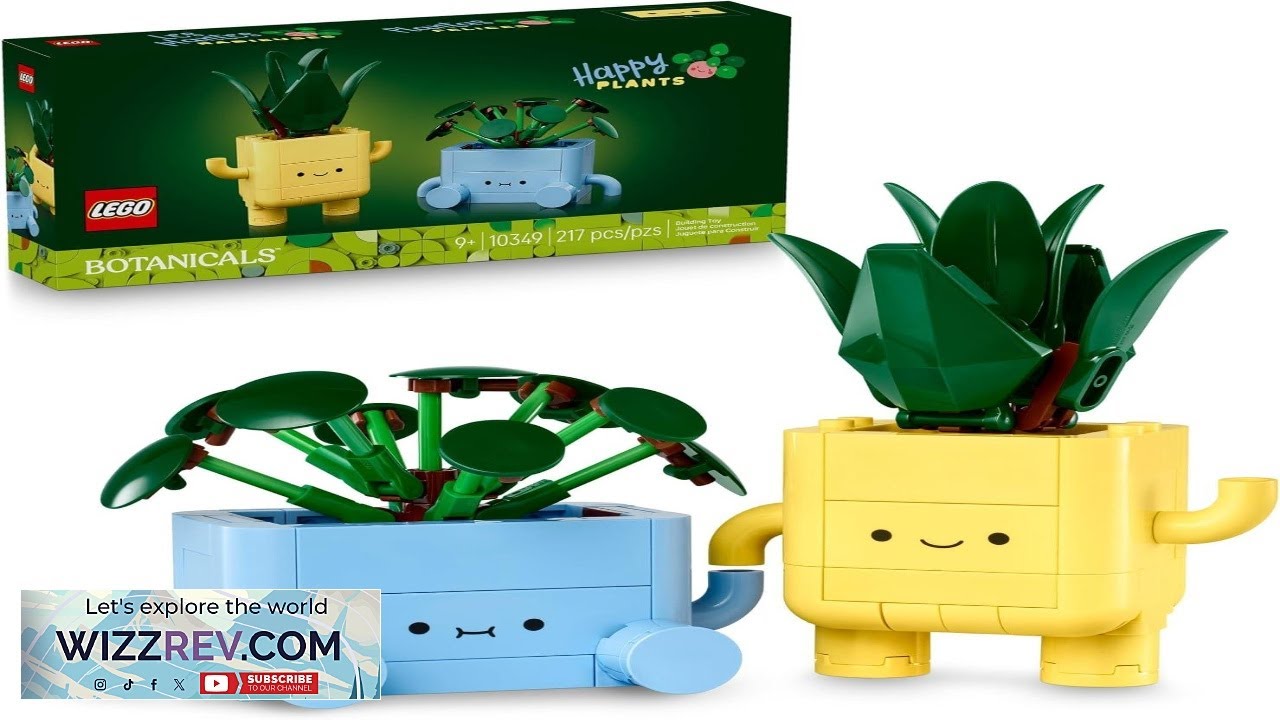 Конструктор LEGO Botanicals Happy Plants для детей от 9 лет и старше (девочки и мальчики).