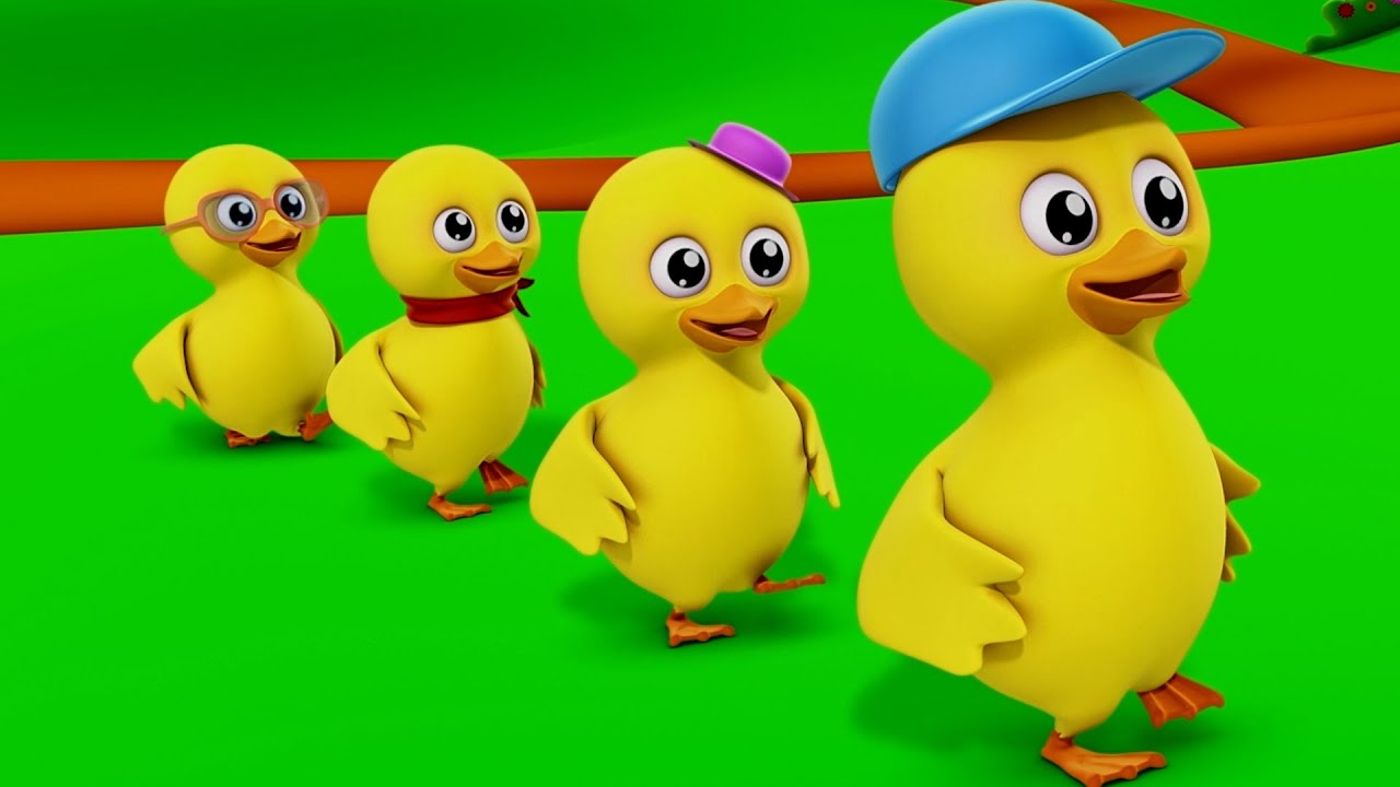 Five Little Ducks | 3D Nursery Rhymes For Childrens And Kids | Baby Songs