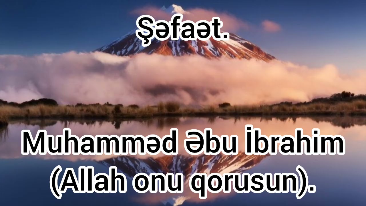 Şəfaət.