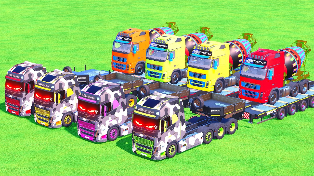 Transporting American Mixer Trucks Surviving the Death Route! 🚚 FS22 #5
