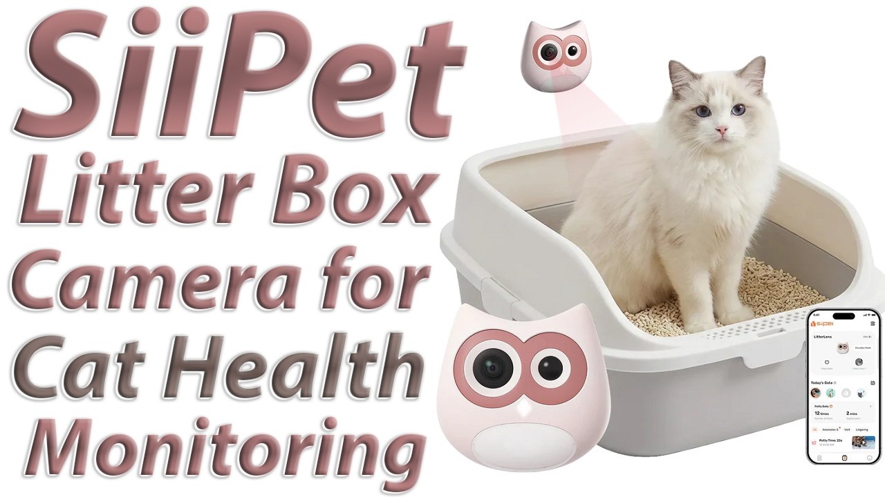 Камера для кошачьего туалета SiiPet LitterLens для мониторинга здоровья кошек.