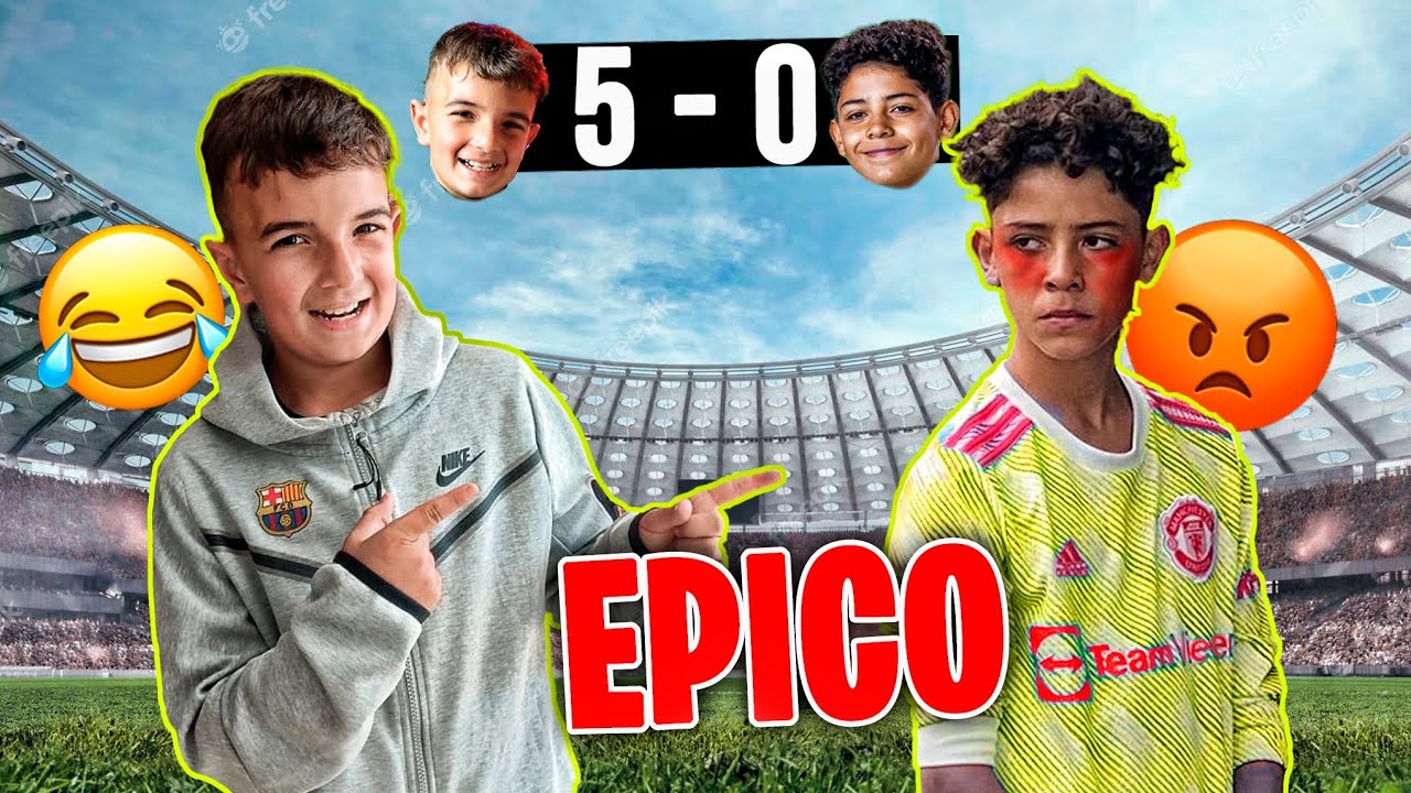 I finally managed to face Cristiano Ronaldo's son! Does he humiliate me?