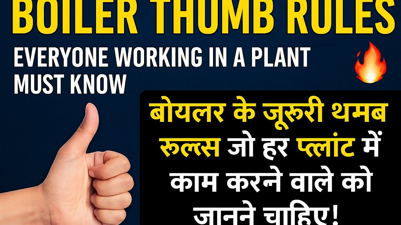 #Boiler #Turbine || बॉयलर के जरूरी थम्ब रूल्स जो हर प्लांट में काम करने वाले को जानने चाहिए!