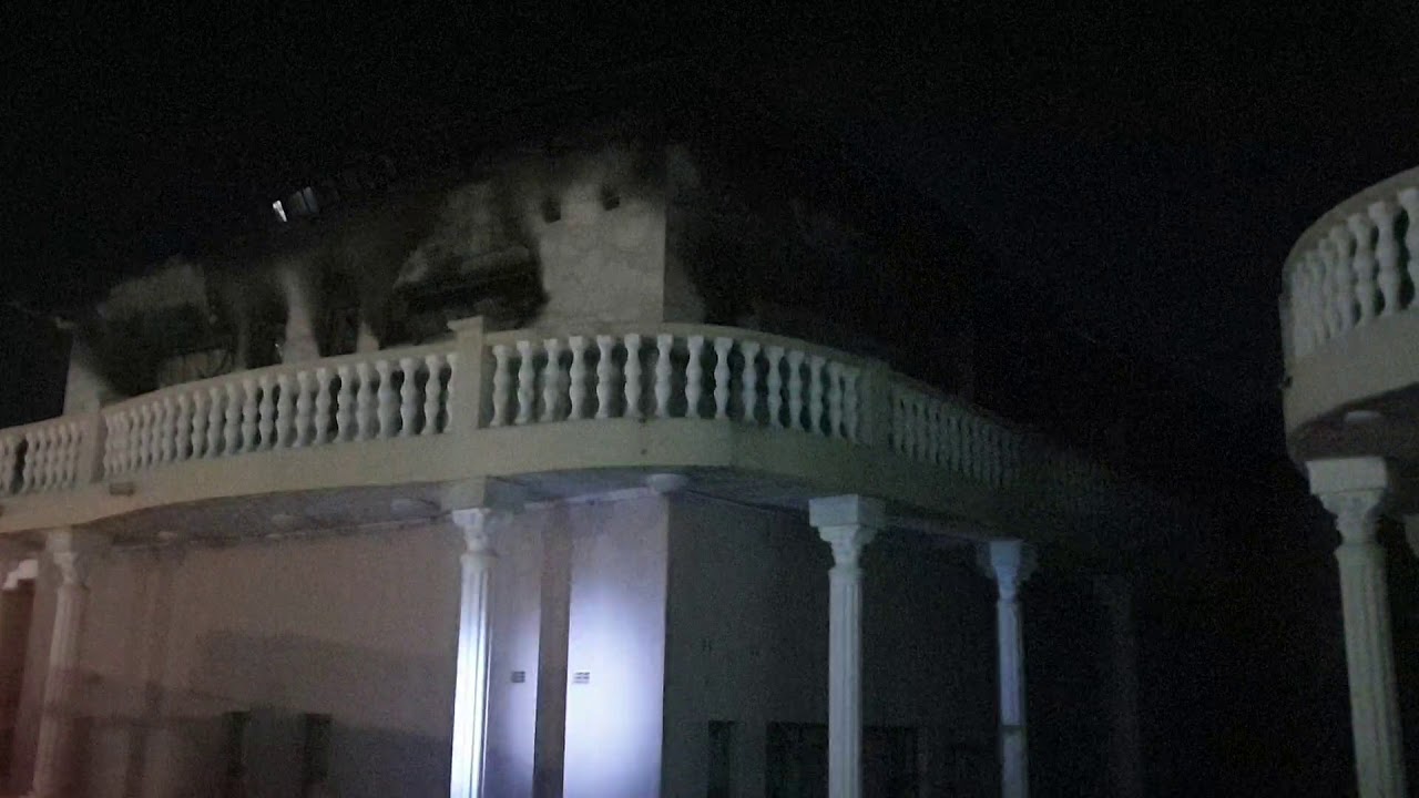 The Aftermath of Magaya's Hotel after being razed by fire