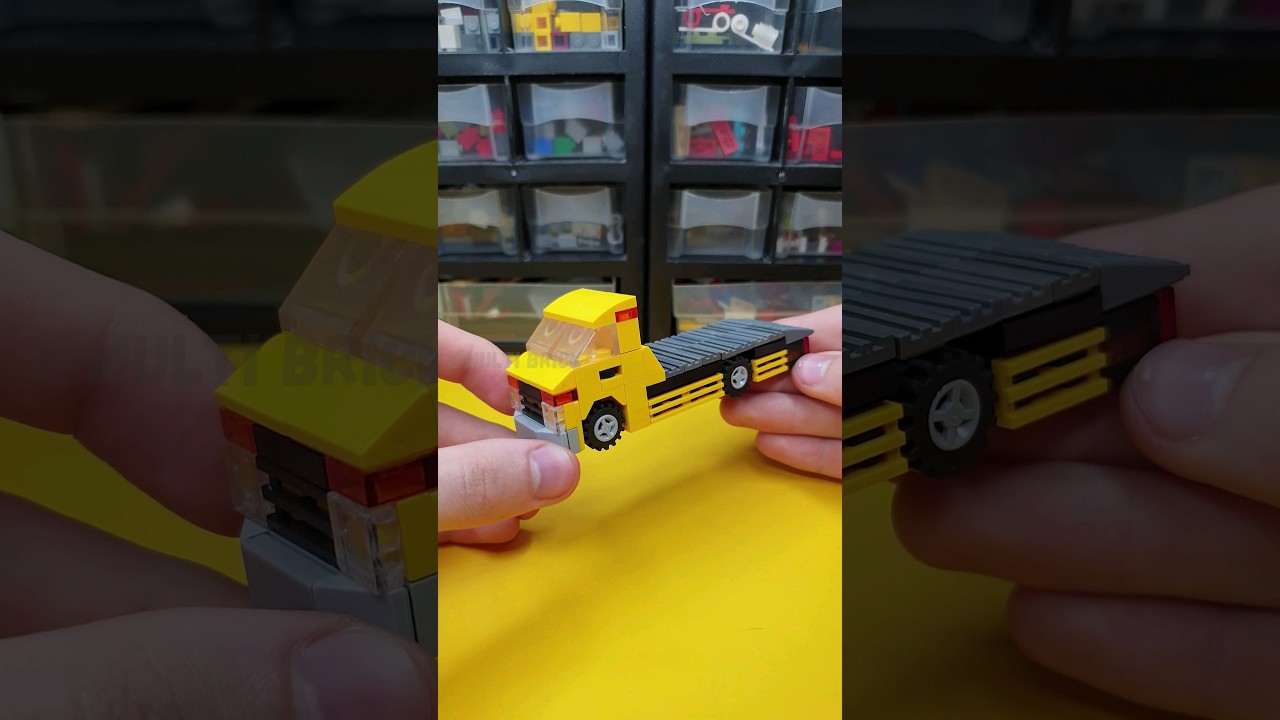 LEGO tutorial tow truck #lego #tutorial #shorts #multibrick