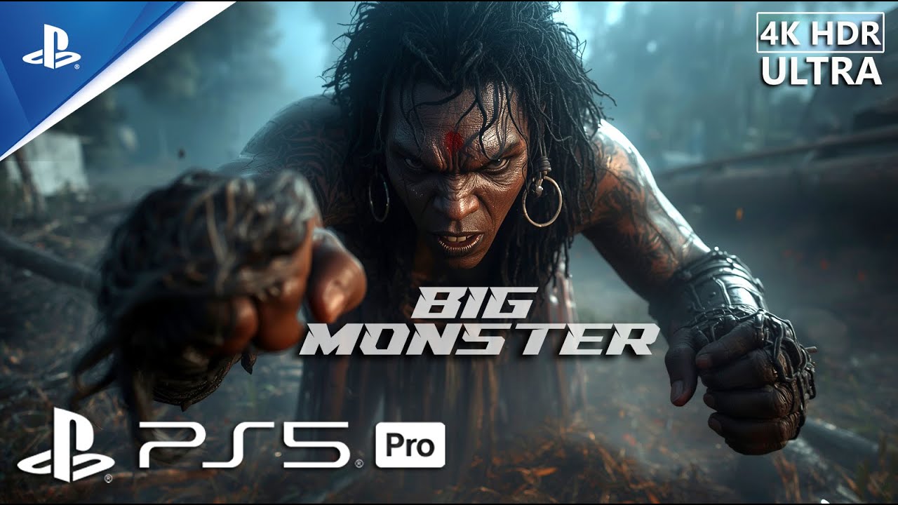 Kika Tries to OUTRUN the Big Lady Monster - Immersive Graphics in 4K 60FPS HDR | PS5 PRO Gameplay