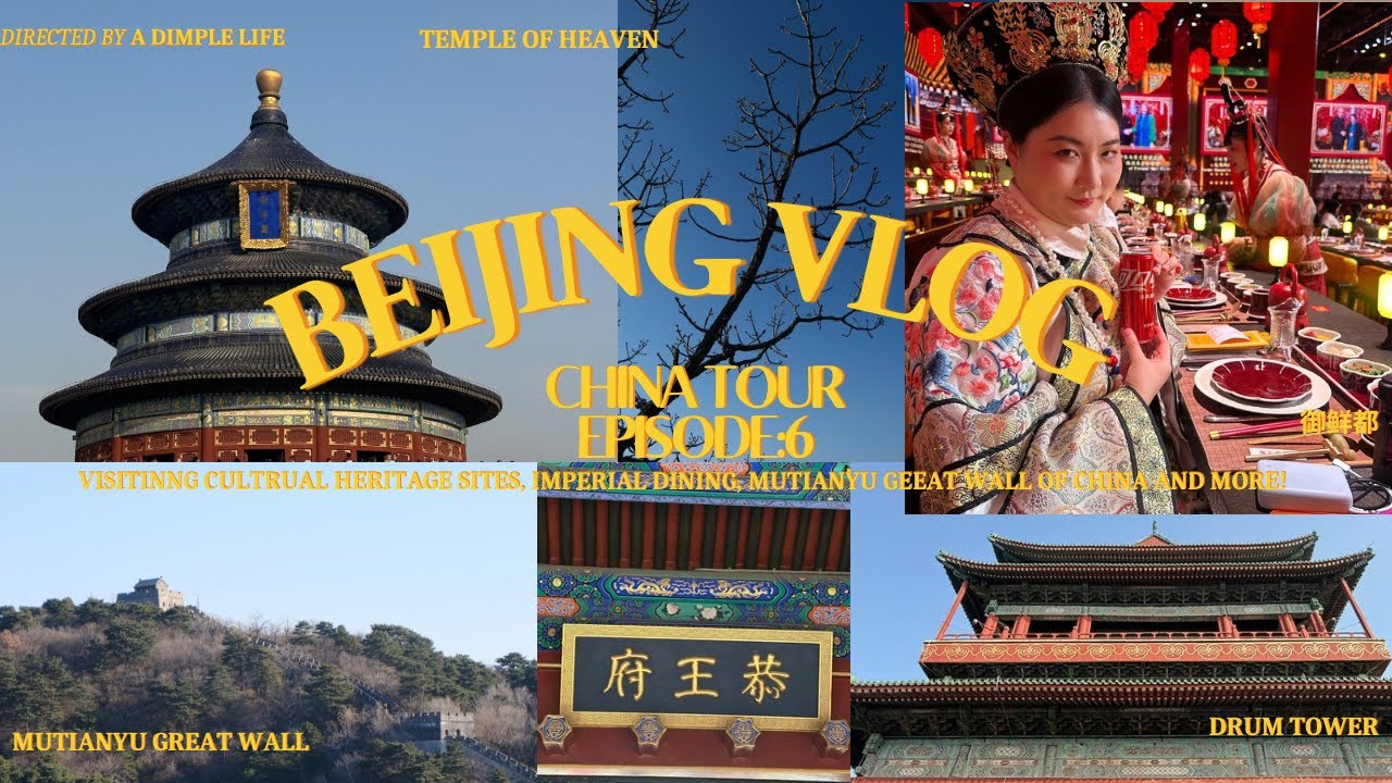 BEIJING VLOG 🇨🇳 MuTianYu Great Wall, Temple of Heaven, Prince Kungs mansion and imperial dining fun!
