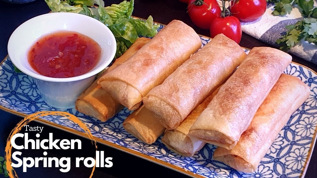 How to Make Fried Chicken Spring Rolls - Very tasty and crispy