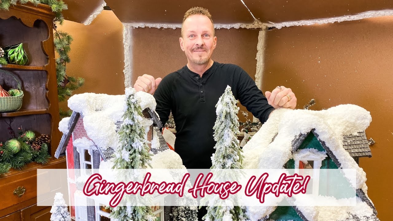 UPDATE ON MASSIVE GINGERBREAD HOUSE AT THE DOLL SHOP | CHRISTMAS PAGEANT