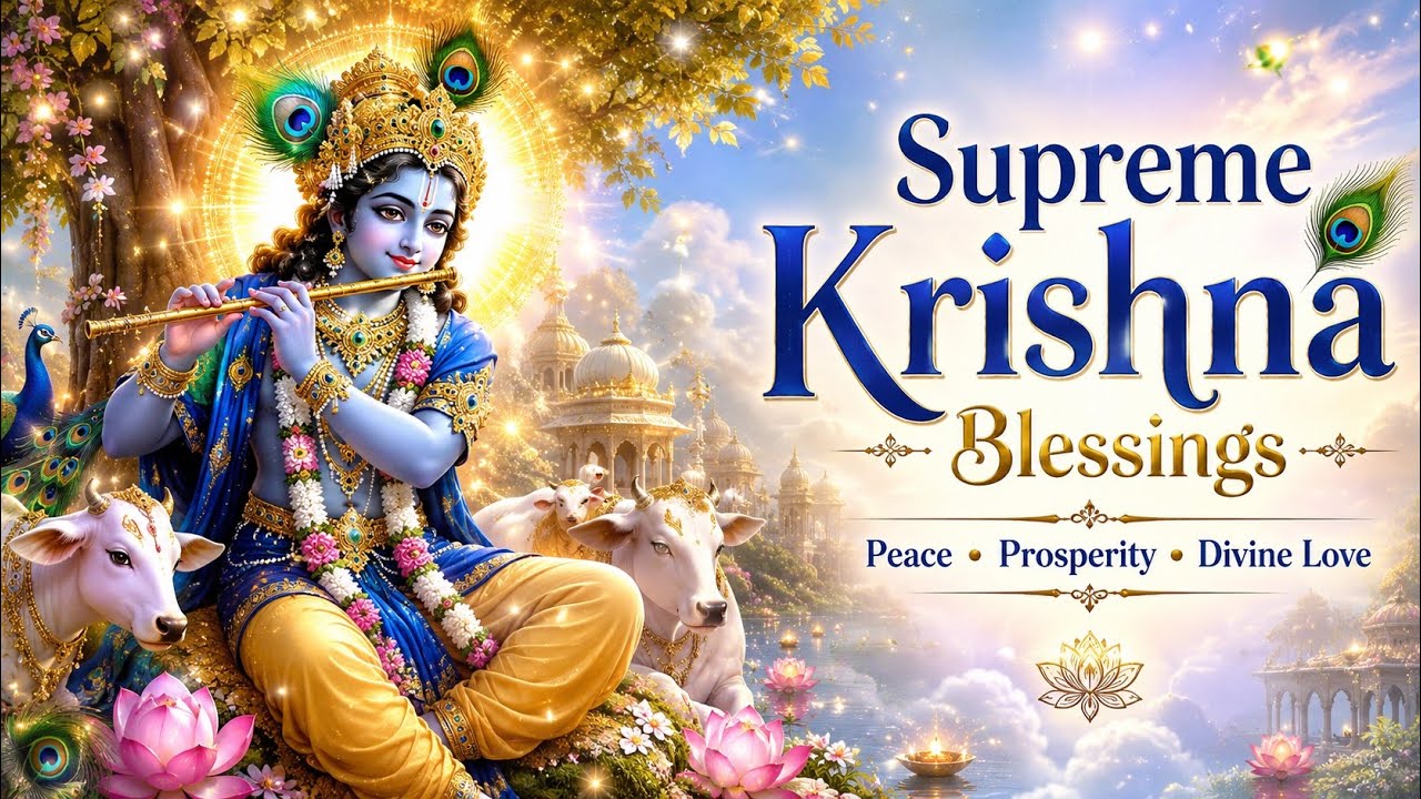 Most Powerful Krishna Chant for Wealth, Protection & Happiness | Divine Krishna Blessings