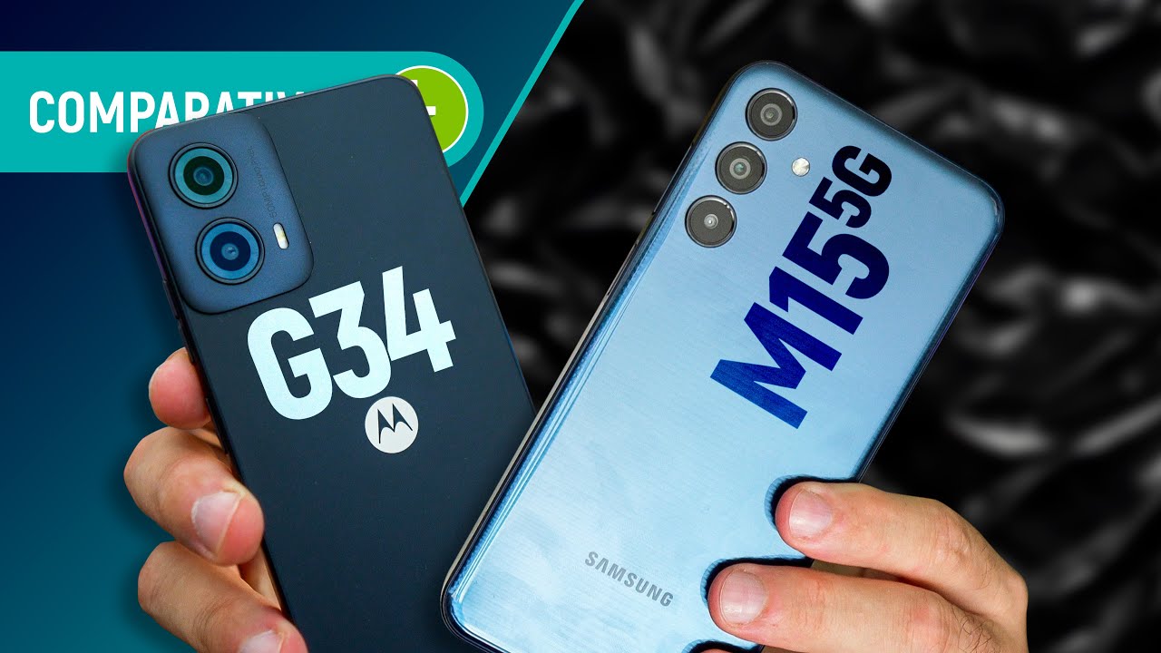 GALAXY M15 vs MOTO G34: qual é o MELHOR CELULAR BÁSICO do momento? | Comparativo