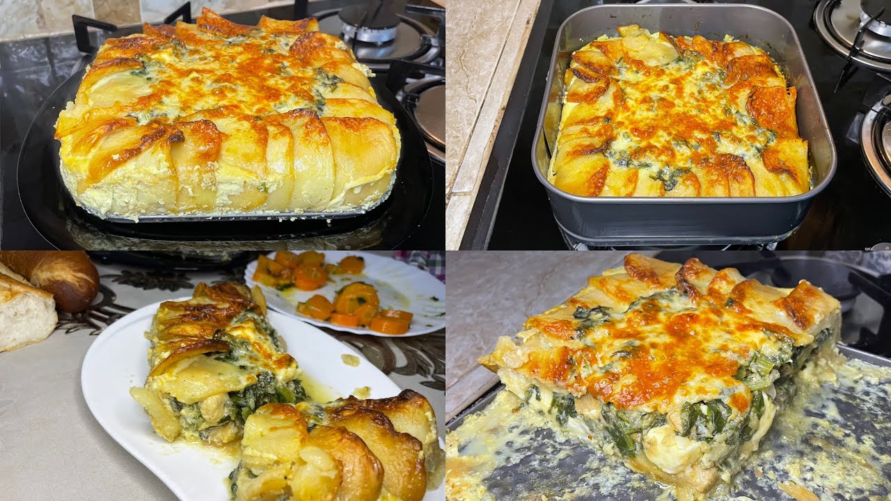 طاجين السلق بالجبن في الفرن على طريقتي يجي مشمخ و بنين عسل ما يتشبعش🥺😍