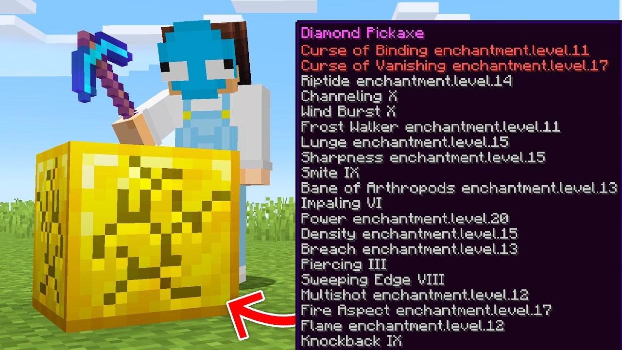 Minecraft, But Mining Enchants Items...