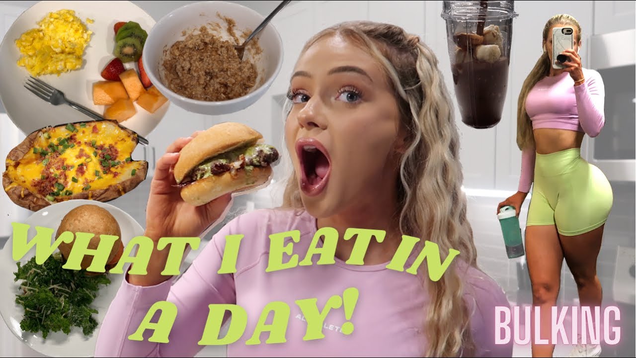 WHAT I EAT IN A DAY TO BUILD MUSCLE & GROW MY GLUTES | FDOE no restrictions, realistic, Meal ideas