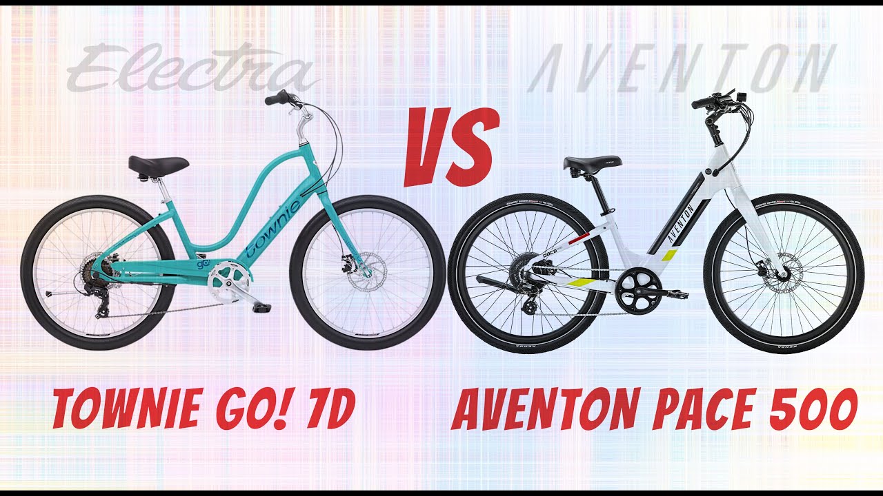 Электровелосипед Trek Townie Electric Cruiser и электровелосипед Aventon Pace 500 — сравнение бок...