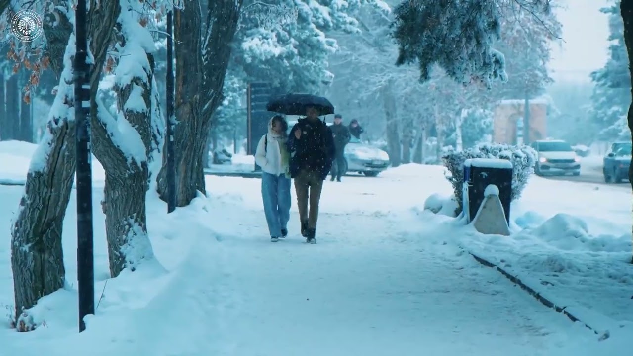 ❄☃Masalsı G&uuml;zelliğiyle Atat&uuml;rk &Uuml;niversitesi...
