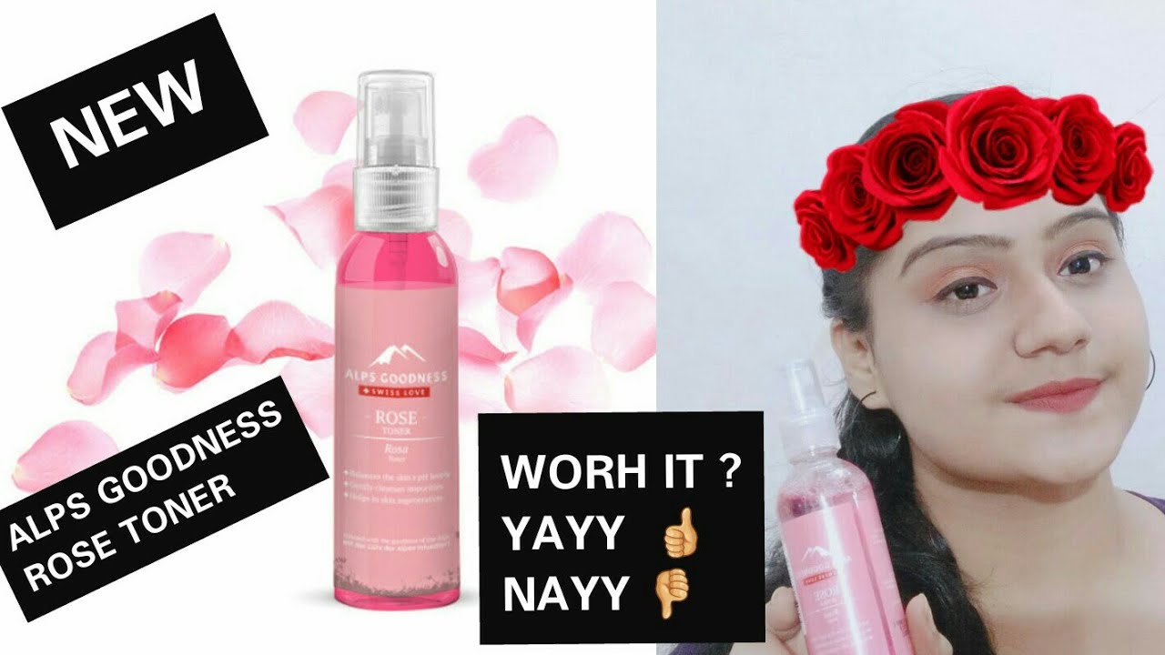 ALPS GOODNESS ROSE TONER | ALPS GOODNESS TONER | REVIEW & DEMO |#alpsgoodnessrosetoner