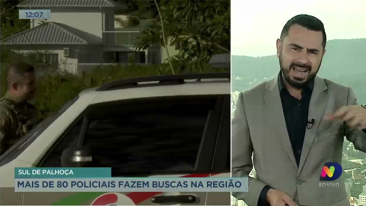 Sul de Palhoça: mais de 80 policiais fazem buscas na região