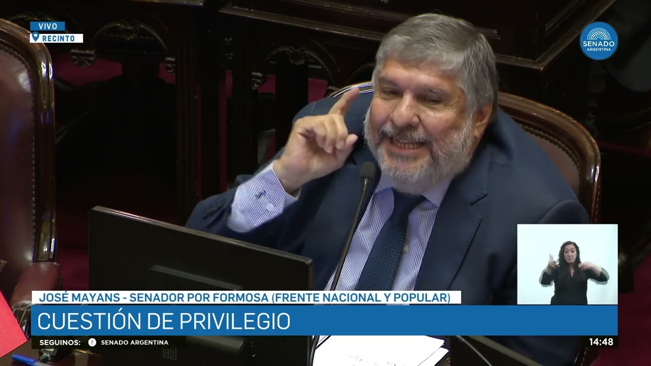 SENADOR JOSÉ MAYANS - SESIÓN EXTRAORDINARIA 20-02-25