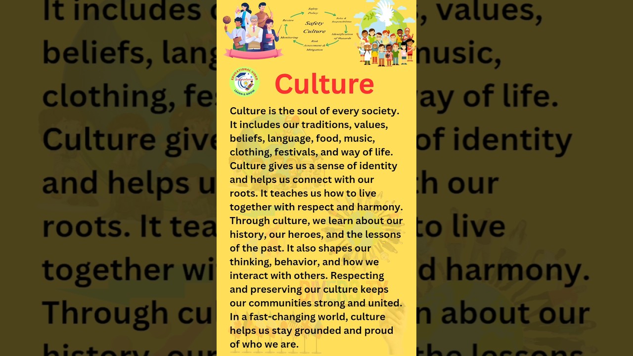 🌍 Importance of Culture | Simple English Essay | Learn English Through Essays 📝