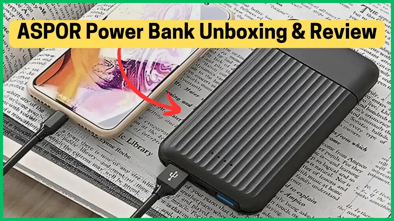 ASPOR Power Bank 10000mAh Unboxing & Review | Best Budget Portable Charger 2024