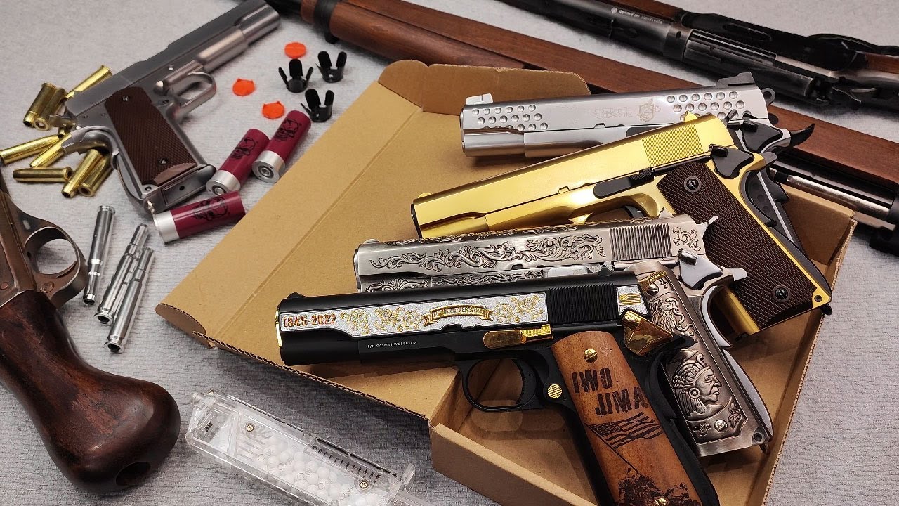 Box of Airsoft 1911 IWO JIMA GUN 💥!