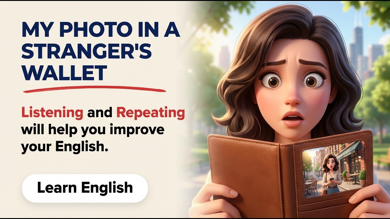 😳I Found My Photo in a Stranger’s Wallet | Shadowing English Story (B2–C1)