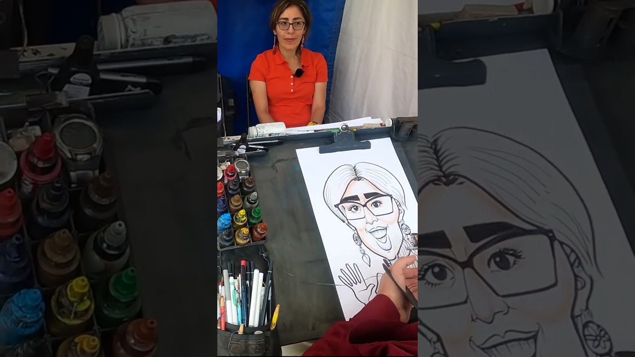 Wife's Caricature Reveal Goes Unexpectedly #caricature #art #funny @AllRoof.