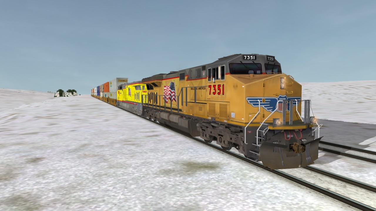 ORTS: UP C45ACCTE #7351 EB INPG4X-01 At Luzerne, IA