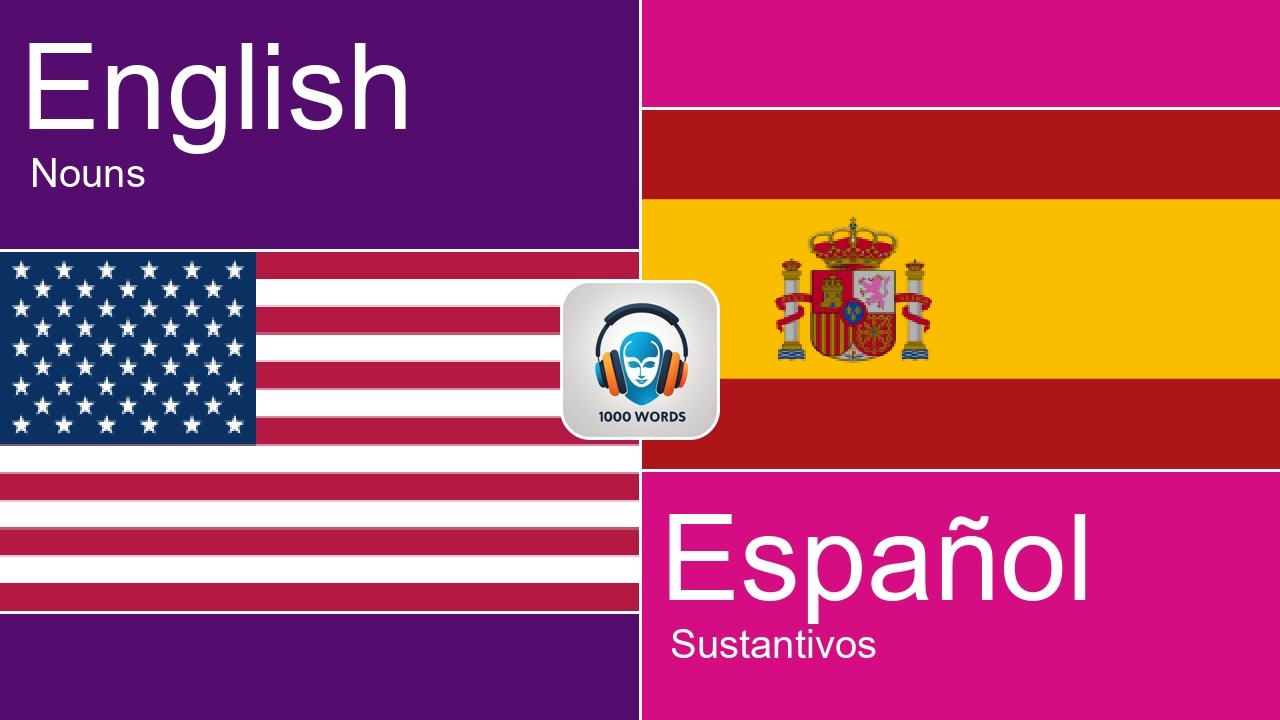🇺🇸🇪🇸 Learn Spanish while you sleep - 1000 essential nouns (Part 4/10)