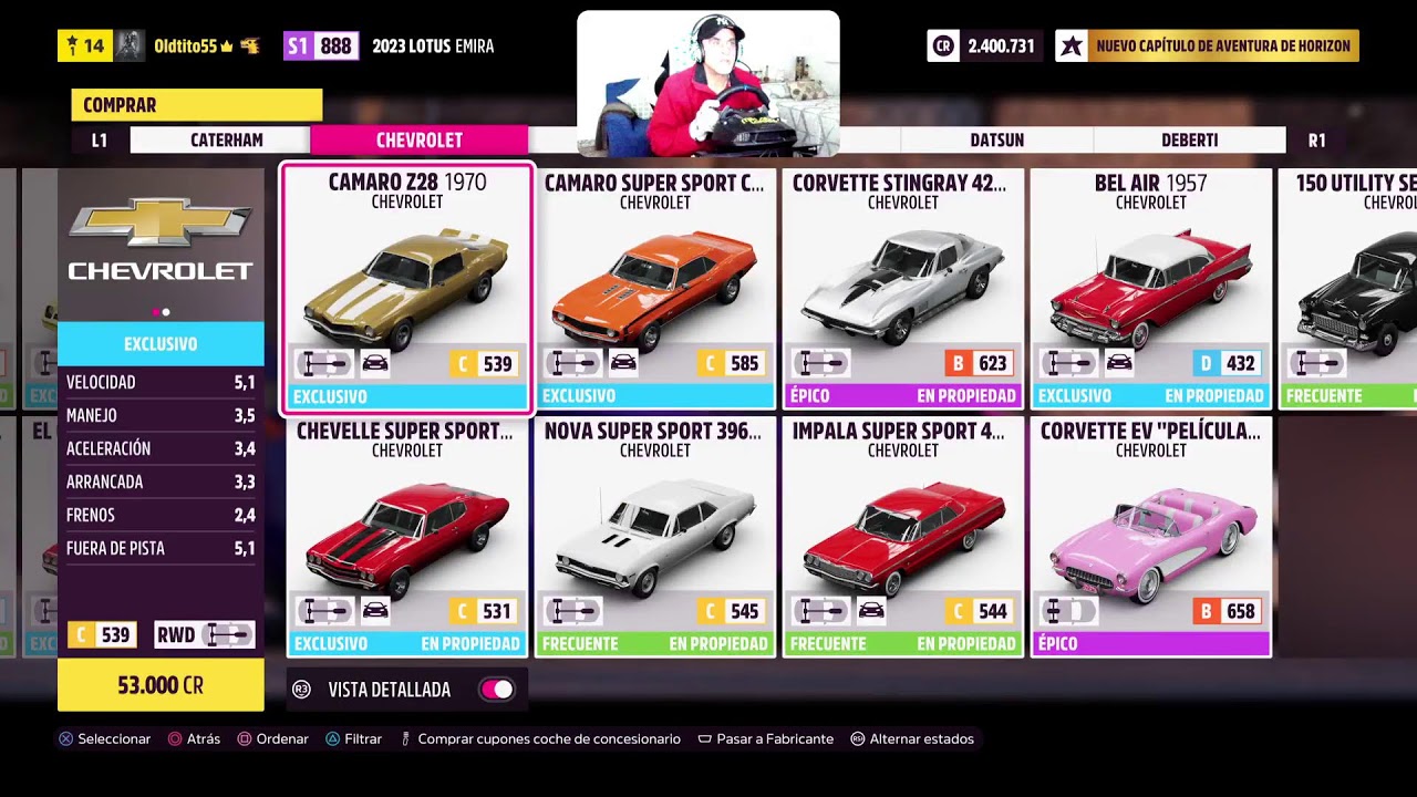 Oldtito : Forza Horizont 5 ps5 : de tranqui