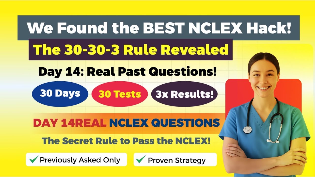 “Test 14/30 – 75 Killer NCLEX Questions That Could Make or Break Your 2025 Exam!”