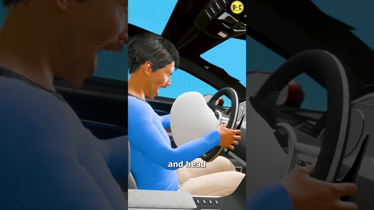 गाड़ियों में एयरबैग कैसे काम करता है? 😱 How Airbag Work - 3D Animation Explained