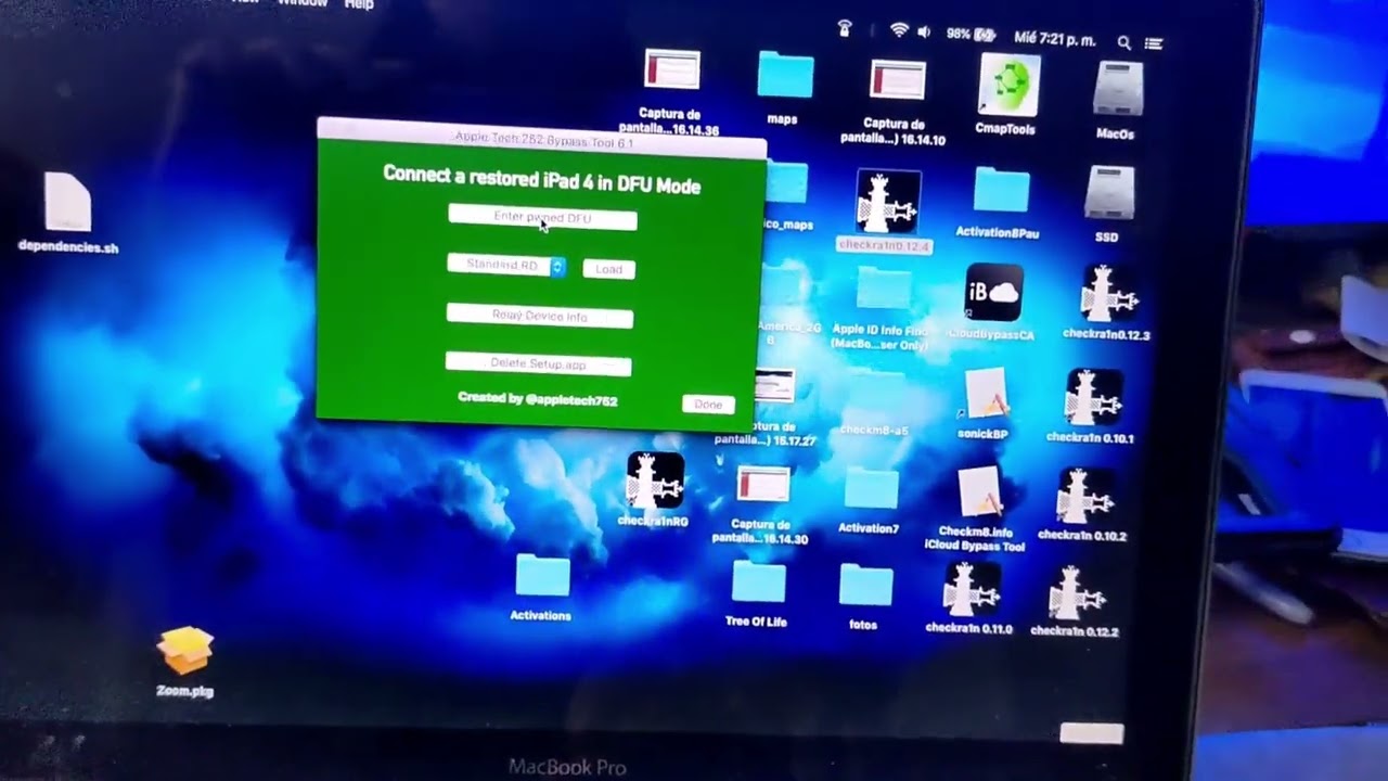 iPad 4 iCloud Bypass with Sliver 6.1