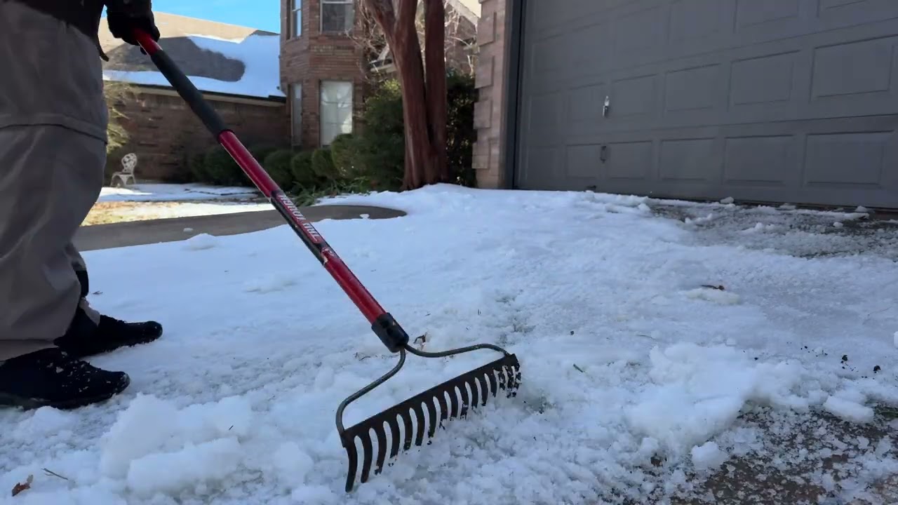 Ice Storm Driveway Clean Up (TimeLapse)