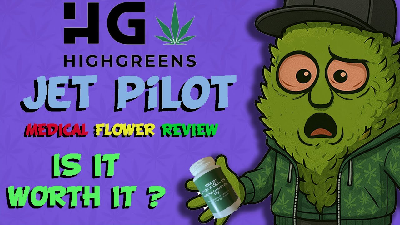HighGreens Jet Pilot ✈️ 22% THC 🌿 Medical Cannabis Review 💨🔥 #WeedReview #420 #medicalcannabis 