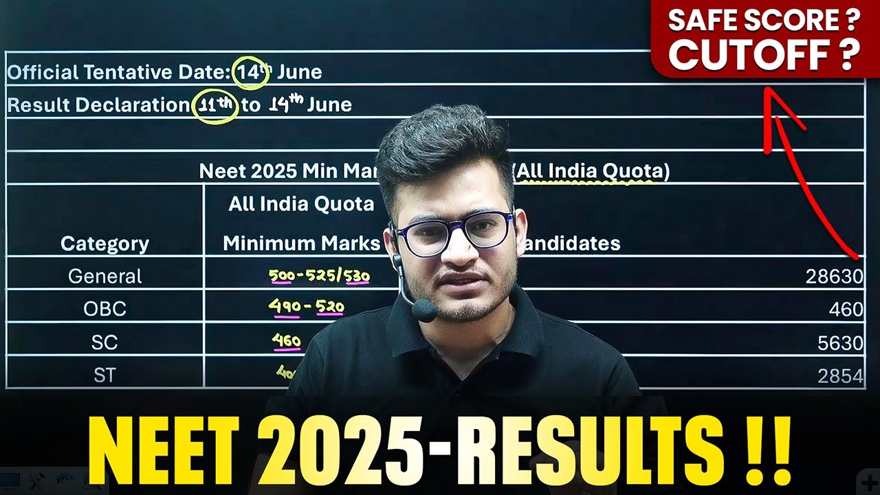 NEET 2025 - Result & Safe Score 🚨 | What&rsquo;s Your Rank? (Comment Below👇🏻)