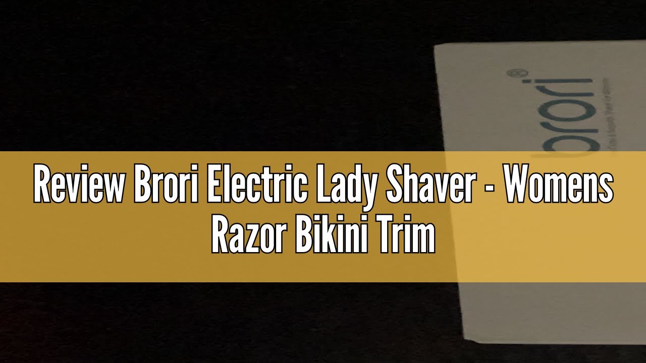 Review Brori Electric Lady Shaver - Womens Razor Bikini Trimmer for Women Legs Underarms Pubic Hair