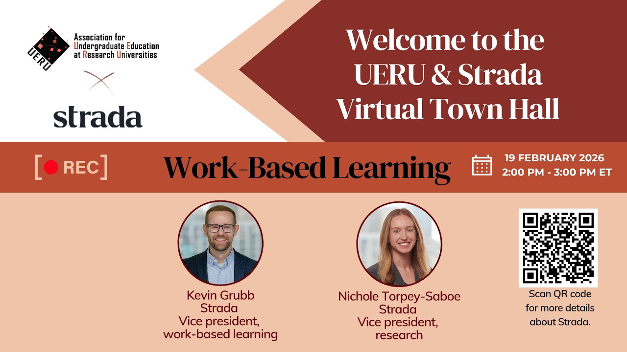 UERU + Strada Town Hall: Work-Based Learning