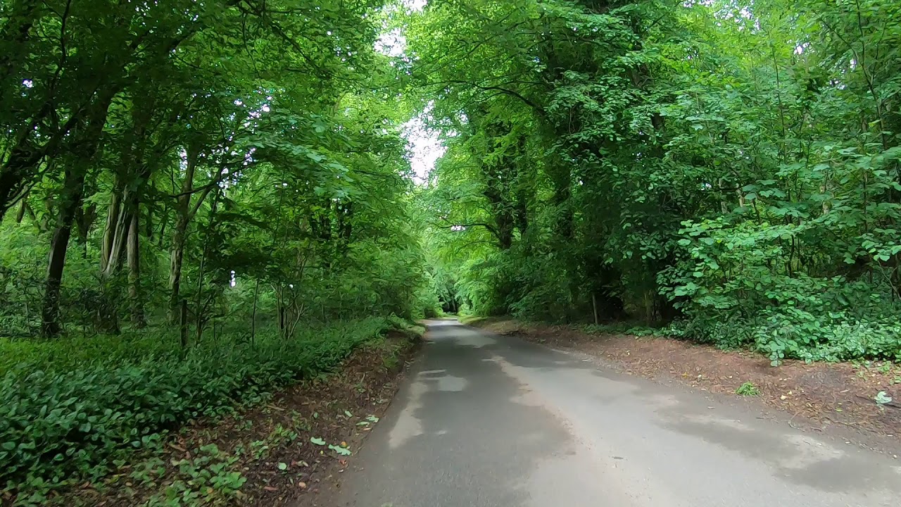 Time lapse bicycle ride from Marlborough to Pewsey railway station, Sunday 9th June 2019