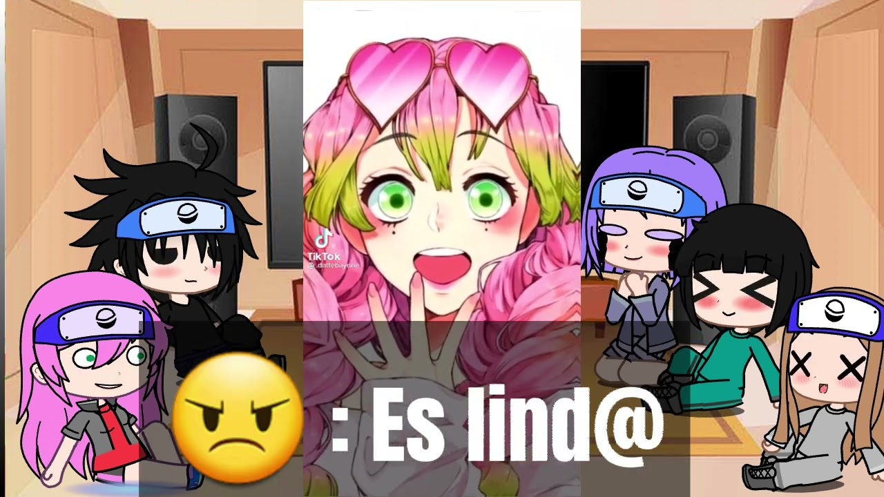 Los amigos de NARUTO reaccionan a Naruto es Mitsuri ( SASUKE celoso )😳