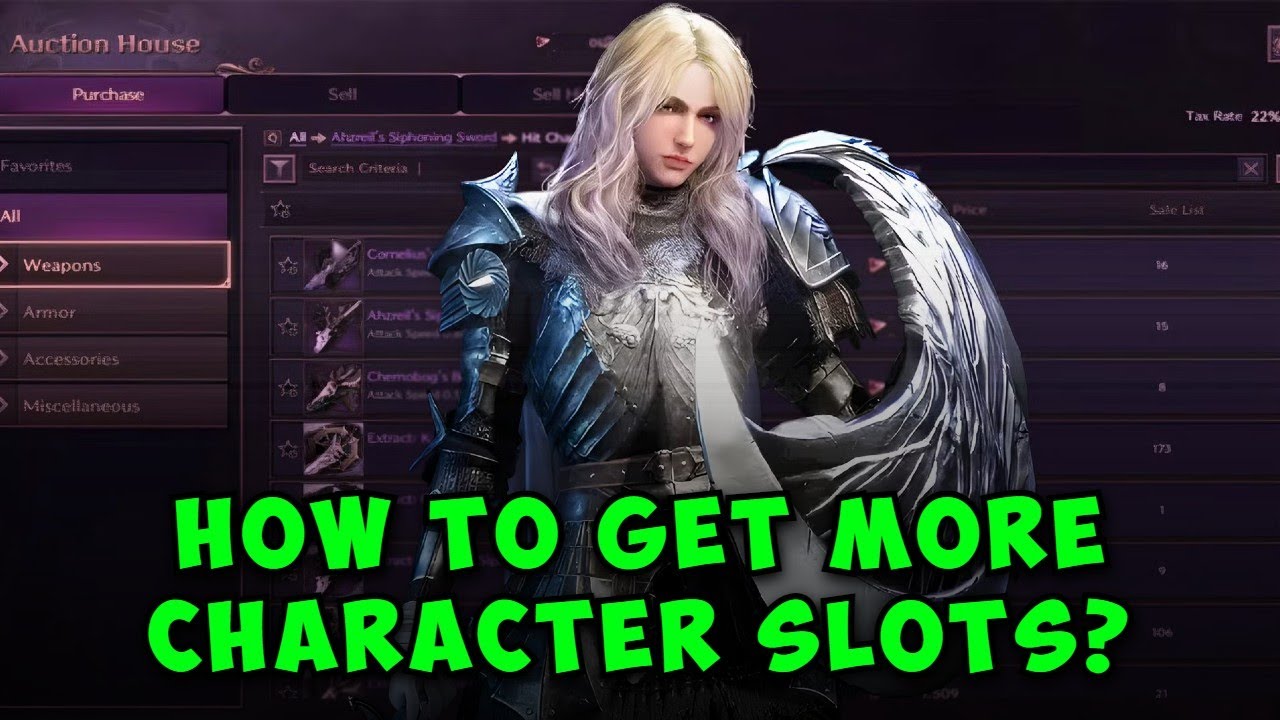 How to Get More Character Slots in Throne and Liberty