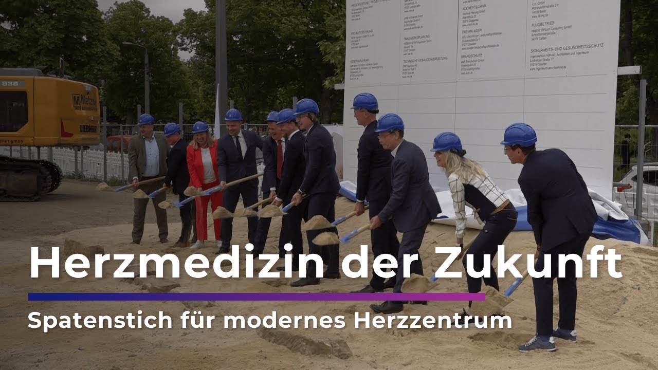 Dresden baut Europas modernstes Herzzentrum &ndash; Spatenstich gesetzt!