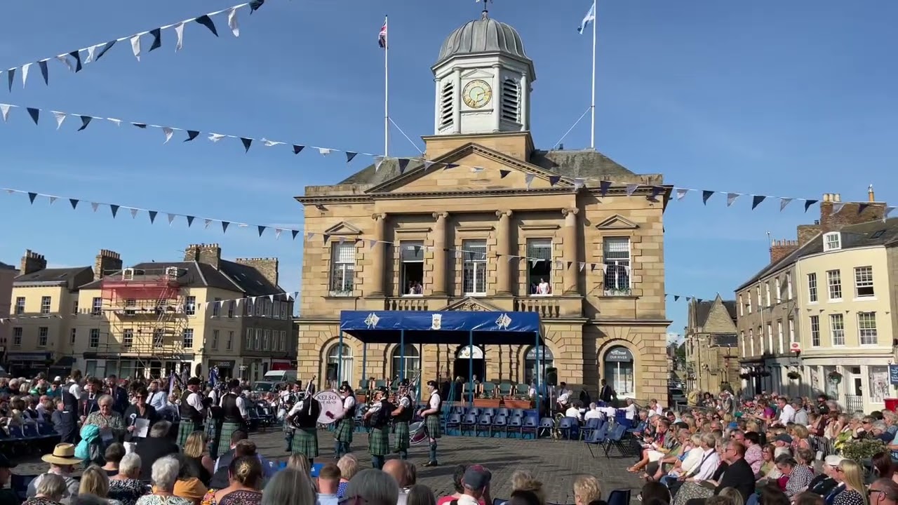 Kelso Pipe Band, Civic week bussing of the colour 2024