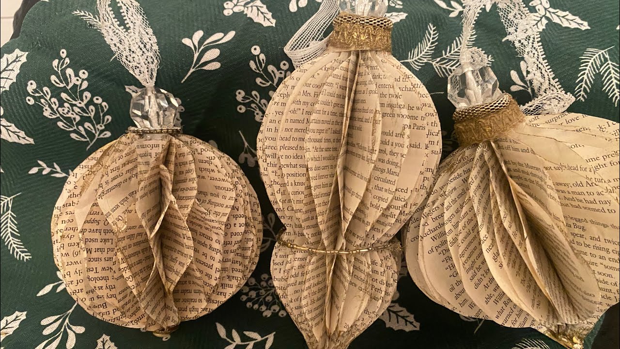 DIY Vintage style Honeycomb Ornaments