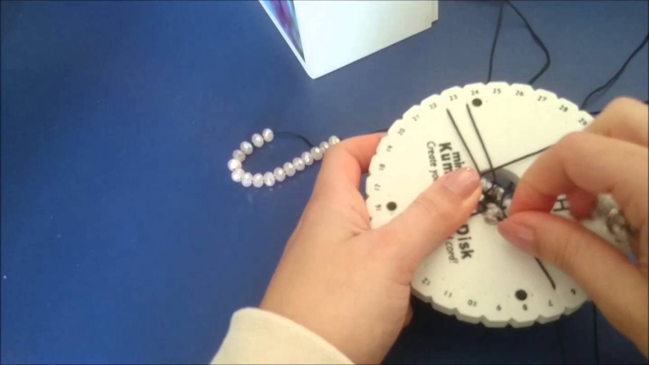 DIY: TECNICA KUMIHIMO CON PERLE GROSSE