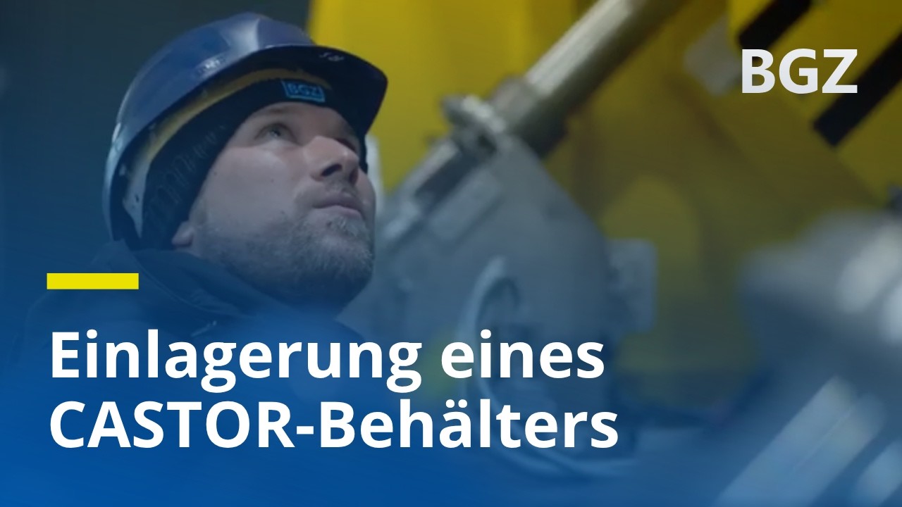 Einlagerung eines CASTOR-Behälters: Erfolgreicher Probelauf im Zwischenlager Biblis