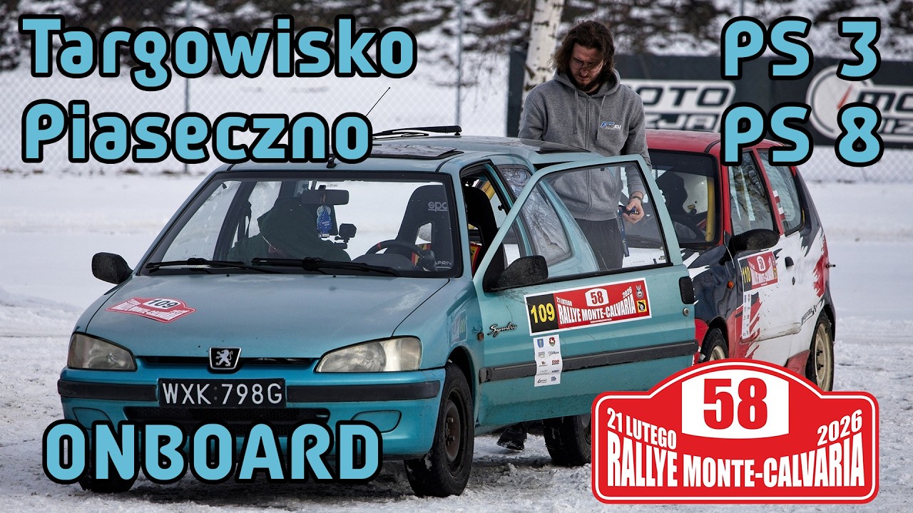 RALLYE MONTE-CALVARIA 2026 | Orzeł / Jaśniak | PS 3 & PS 8 | Targowisko Piaseczno | PEUGEOT 106