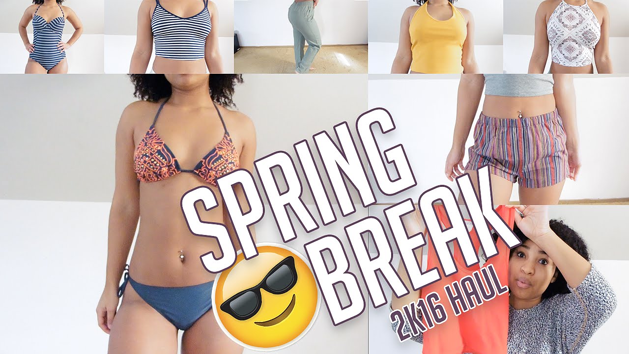 ☀Spring Break 2016 Try-On Haul | Swimsuits, Clothes & MORE! ☀