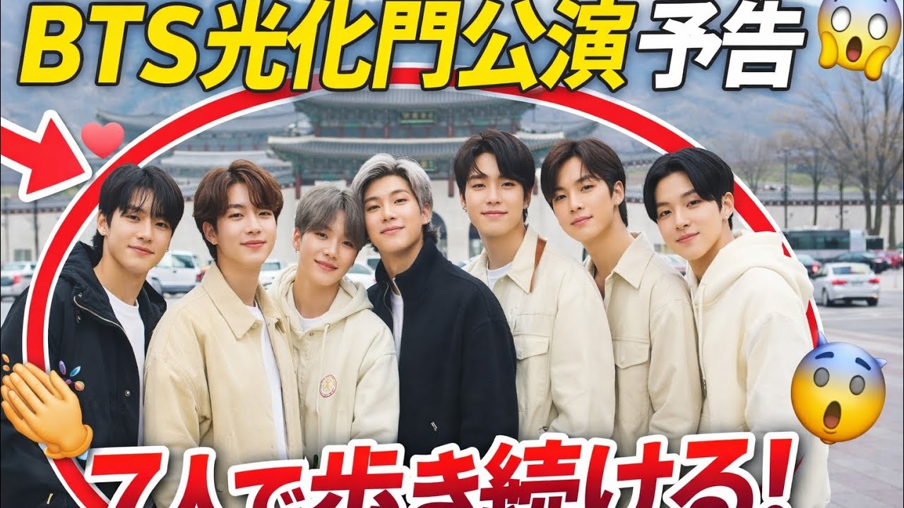 BTS光化門パフォーマンス予告公開🔥「7人で歩き続ける」💜 ARIRANGプロジェクトがついに始動😲#btsarmy #btsshorts #btsedits #bts_official_bighit